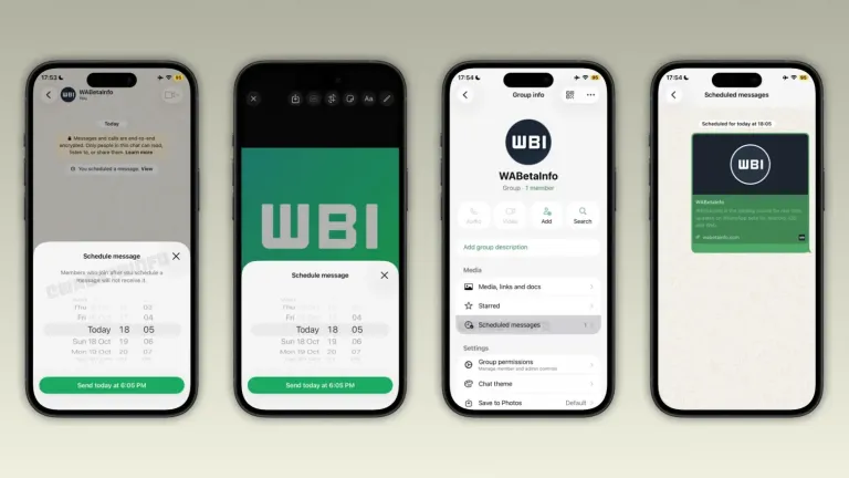 WhatsApp тестирует отложенные сообщения в iOS