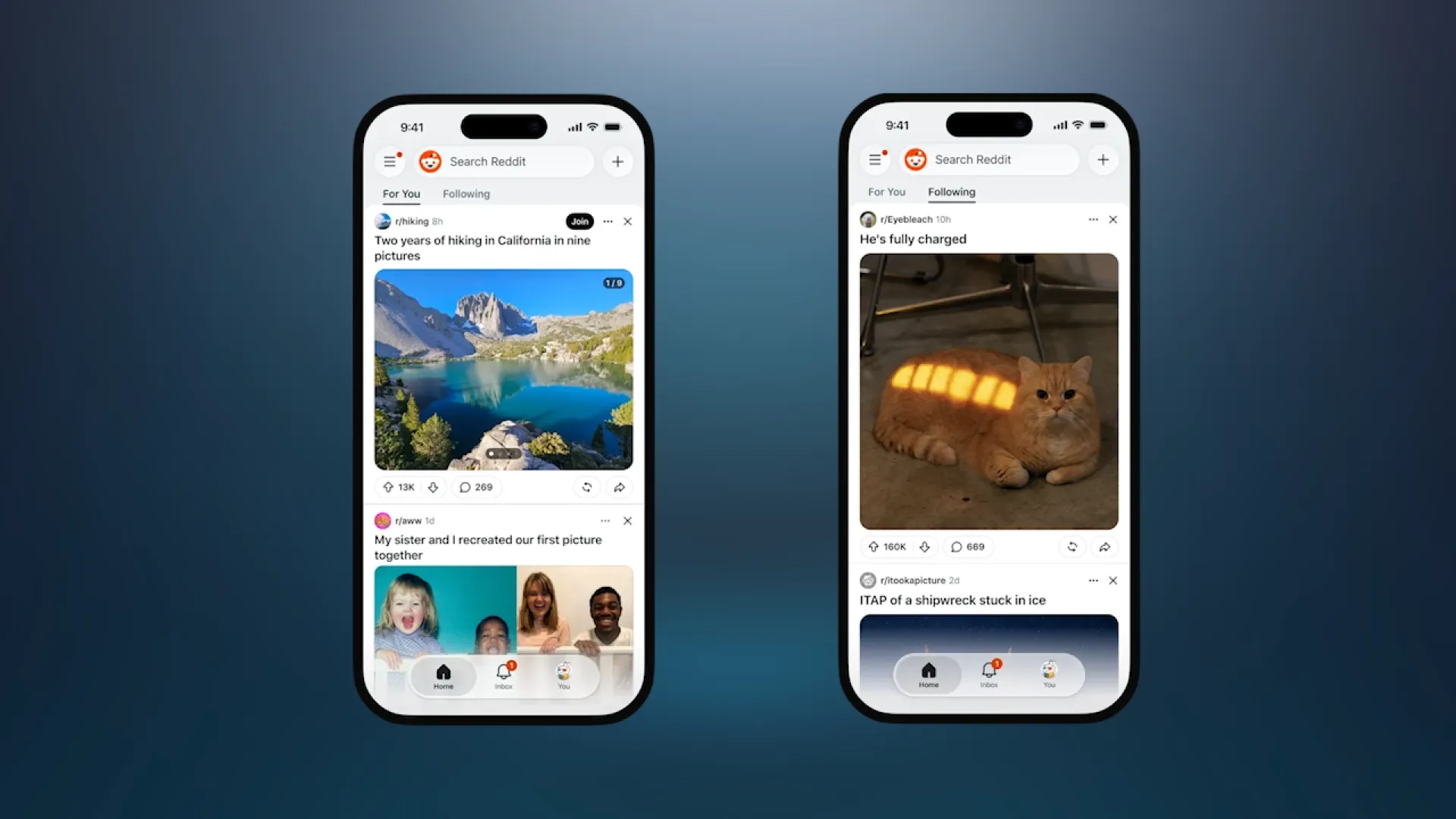 Reddit разделит главную страницу на ленты Following и For You
